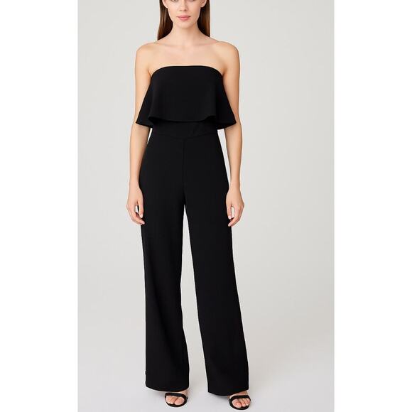 Crystal Sky romper jumper one piece black sleeveless SZ M Pockets SZ M back zip - Picture 1 of 10